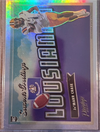 2021 Panini Prestige #SG-14 Ja'Marr Chase Seasons Greetings — front