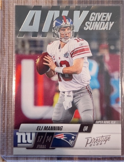 2022 Panini Prestige Any Given Sunday #6 Eli Manning — front