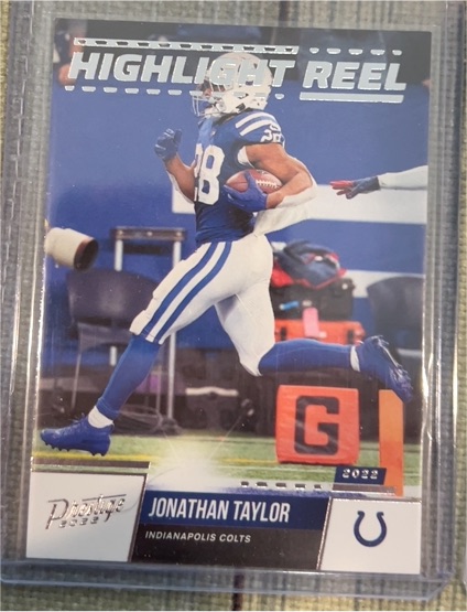 2022 Panini Prestige Highlight Reel #HR-8 Jonathan Taylor — front