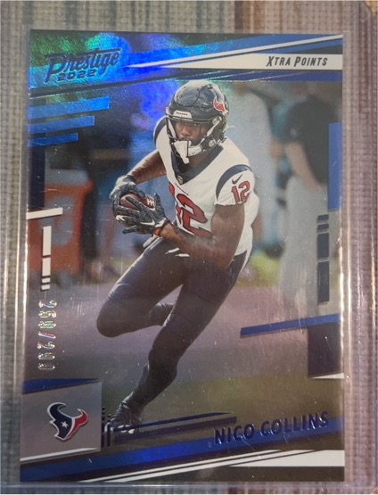 2022 Panini Prestige #118 Nico Collins Xtra Points — front