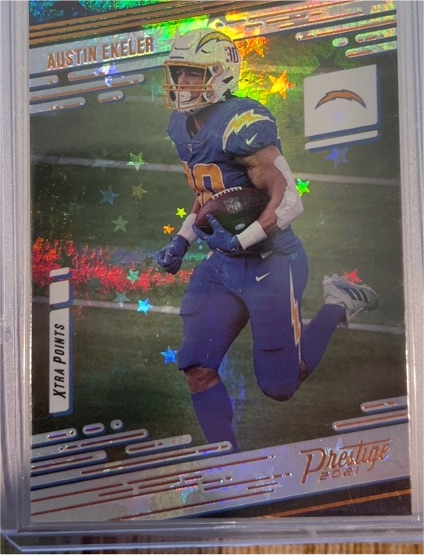 2021 Panini Prestige #193 Austin Ekeler Xtra Points — front