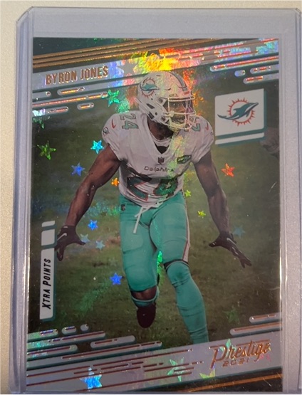 2021 Panini Prestige #67 Byron Jones Xtra Points Astral — front