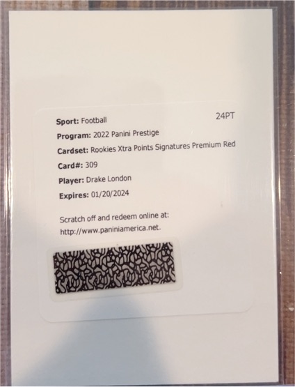 2022 Panini Prestige #309 Drake London — front