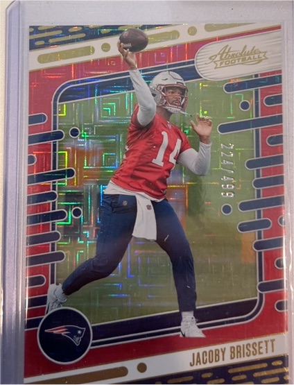 2024 Panini Absolute Red and Blue #74 Jacoby Brissett — front