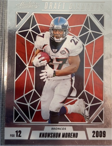 2024 Panini Absolute #DD-KMO Knowshon Moreno Draft Diamonds — front