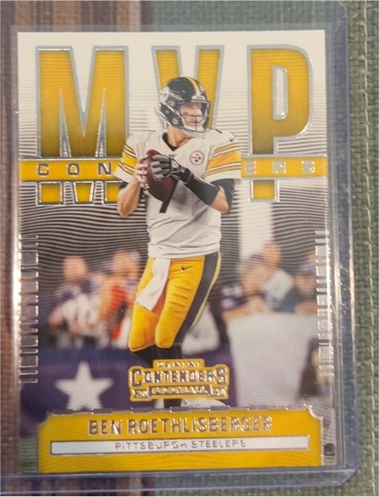 2020 Panini Contenders MVP Contenders #MC-BRO Ben Roethlisberger — front