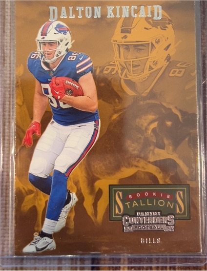 2023 Panini Contenders #17 Dalton Kincaid Rookie Stallions — front