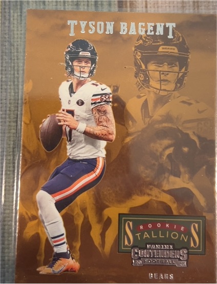 2023 Panini Contenders #9 Tyson Bagent Rookie Stallions — front