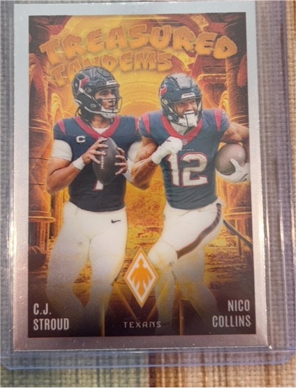 2024 Panini Phoenix #TT-HOU C.J. Stroud / Nico Collins Treasured Tandems — front