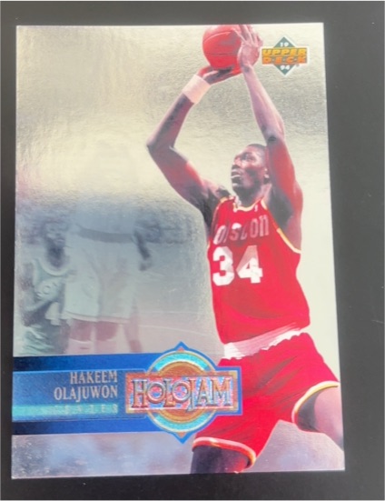 1993 Upper Deck Holojams #H10 Hakeem Olajuwon — front