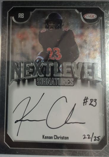 2025 Sage Next Level Signatures #Kenan Christon — front