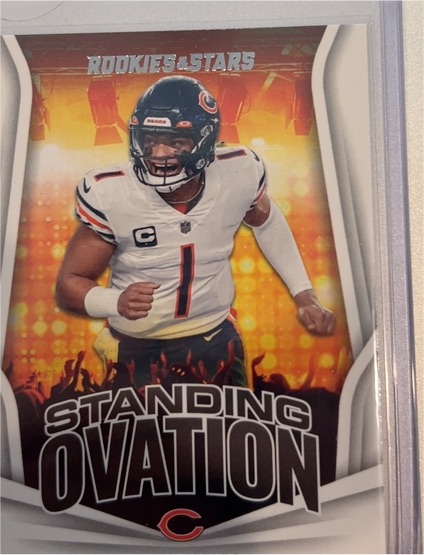 2023 Panini Rookies & Stars #SO-13 Justin Fields Standing Ovation — front