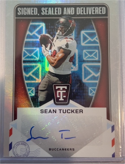 2024 Panini Totally Certified Signed Sealed and Delivered Sean Tucker — front