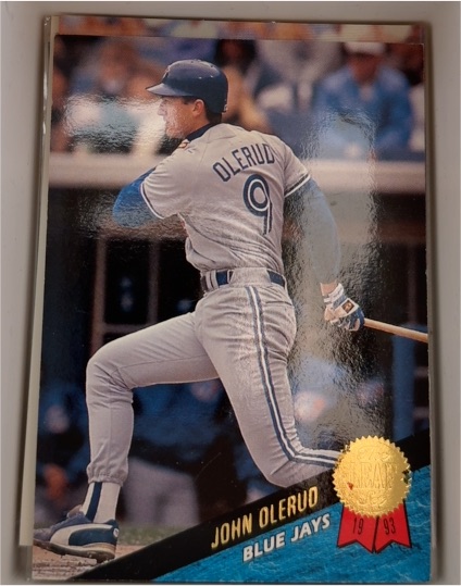 1993 Leaf #9 John Olerud — front