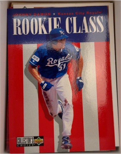 1996 Collector's Choice #10 Johnny Damon Rookie Class Kansas City Royals — front