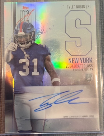 2024 Topps Signature Class #31 Tyler Nubin — front