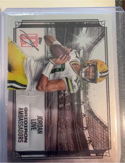 2024 Topps Signature Class #GA-12 Jordan Love — front