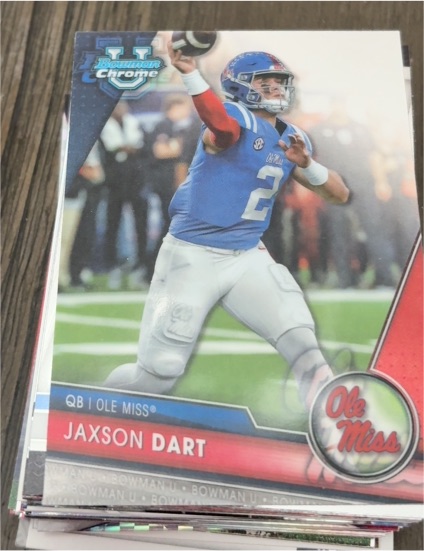 2023 Bowman Chrome University #191 Jaxson Dart — front