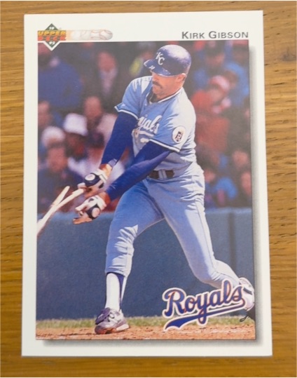 1992 Upper Deck #180 Kirk Gibson — front