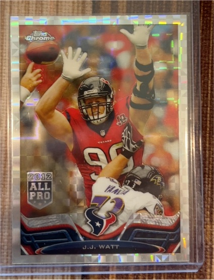 2013 Topps Chrome #159 J.J. Watt Houston Texans — front