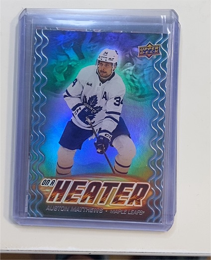 2024-25 Upper Deck Series 2 #OH-7 Auston Matthews On a Heater — front