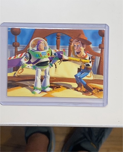 1995 SkyBox Toy Story Promo #S1 Buzz Lightyear Woody — front