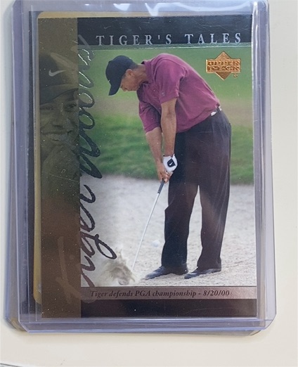 2001 Upper Deck Tiger's Tales #TT27 Tiger Woods — front