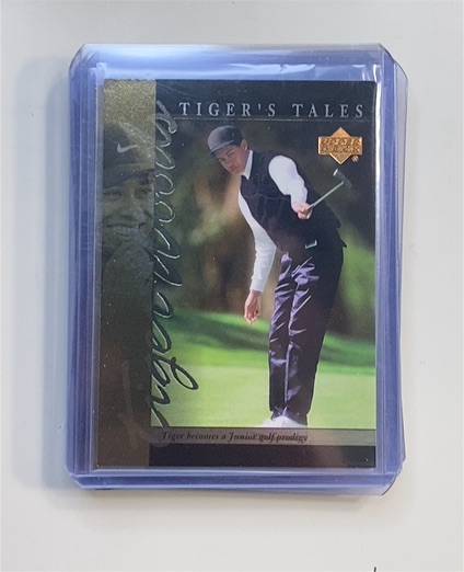 2001 Upper Deck Tiger's Tales #TT1 Tiger Woods — front