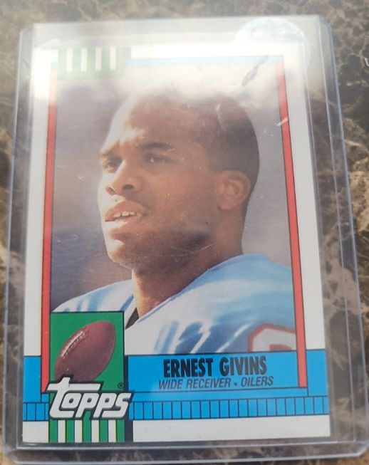 1990 Topps #228 Ernest Givins Houston Oilers — front