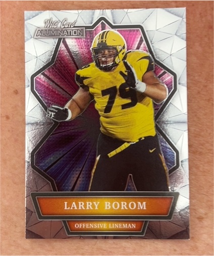 2021 Wild Card Alumination #ABC-34 Larry Borom — front