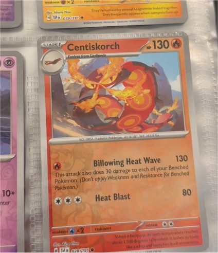 2024 Pokémon Surging Sparks #028 Centiskorch — front