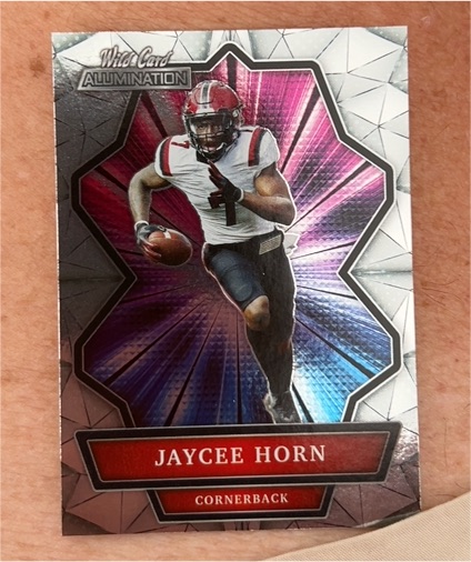 2021 Wild Card Alumination #ABC-22 Jaycee Horn — front
