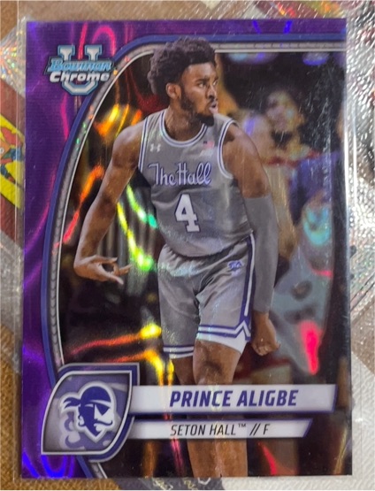 2024-25 Bowman University Chrome #82 Prince Aligbe — front