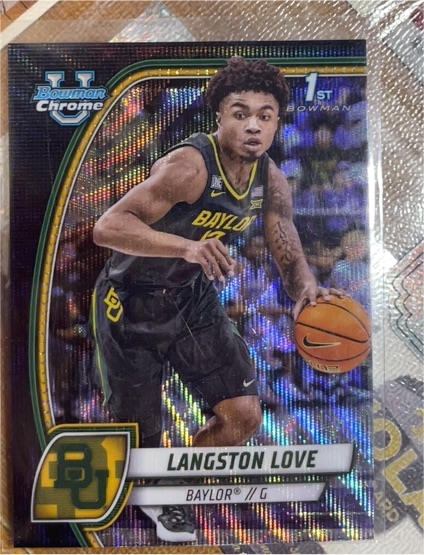 2024-25 Bowman University Chrome #50 Langston Love — front