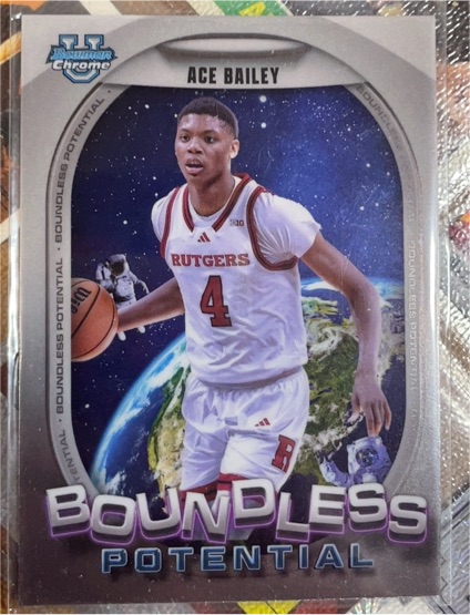 2024-25 Bowman University Chrome #BP-1 Ace Bailey Boundless Potential — front