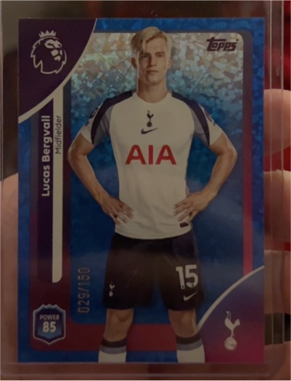 2026 Topps Premier League #029 Lucas Bergvall — front