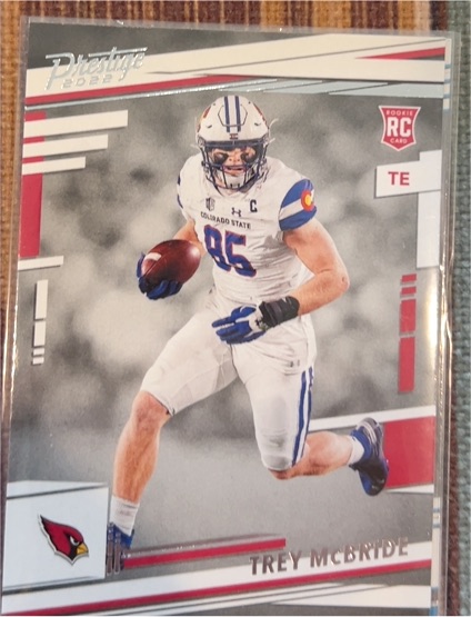 2022 Panini Prestige #327 Trey McBride Rookie Arizona Cardinals — front