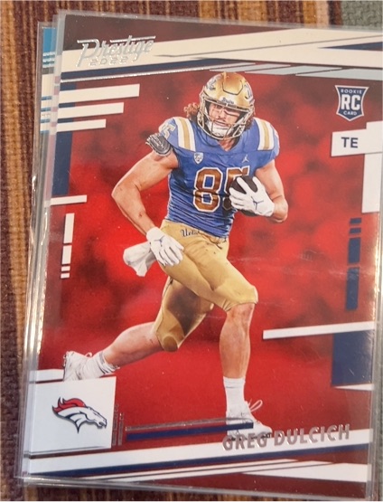 2022 Panini Prestige #386 Greg Dulcich Rookie Denver Broncos — front
