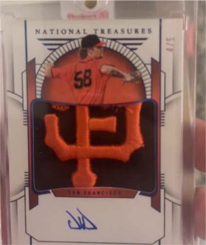 2024 Panini National Treasures Josue De Paula Patch Auto — front