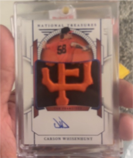 2024 Panini National Treasures #29 Carson Whisenhunt — front