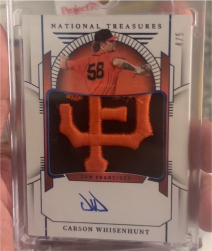 2024 Panini National Treasures #PMS-CW Carson Whisenhunt — front