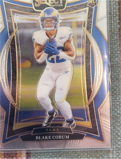 2024 Panini Select #9 Blake Corum Silver Prizm Rookie RC — front