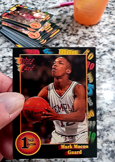 1991-92 Wild Card Collegiate #23 Mark Macon Temple Owls — front