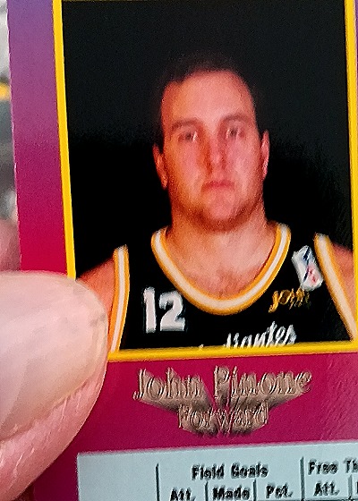 1992 Wild Card 1st Edition #60 John Pinone Forward — back