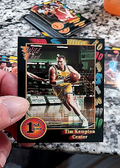 1992 Wild Card Collegiate #73 Tim Kempton — front