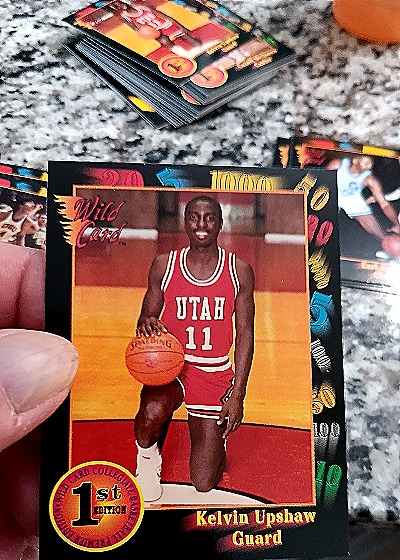 1992 Wild Card #106 Kelvin Upshaw — front