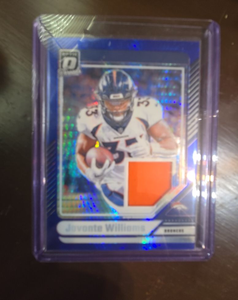 2024 Panini Donruss Optic Threads #DTB-JWS Javonte Williams — front