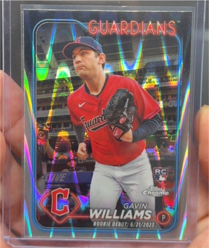 2024 Topps Chrome Update #USC77 Gavin Williams — front
