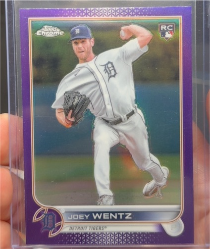 2022 Topps Chrome Update #USC13 Joey Wentz — front