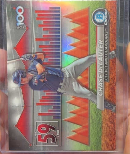 2024 Bowman Chrome Top 100 #BTP-59 Chase DeLauter — front